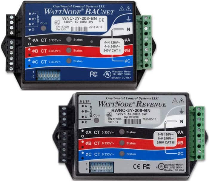 WattNode® Continental Control Systems