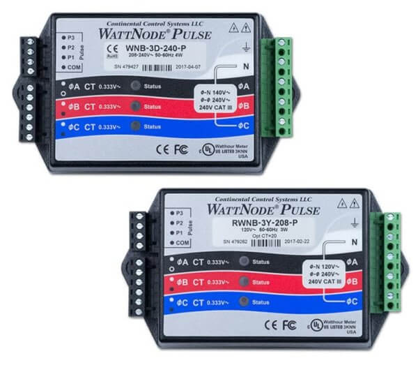 WattNode Pulse AC Watt-hour Transducer Power Meter